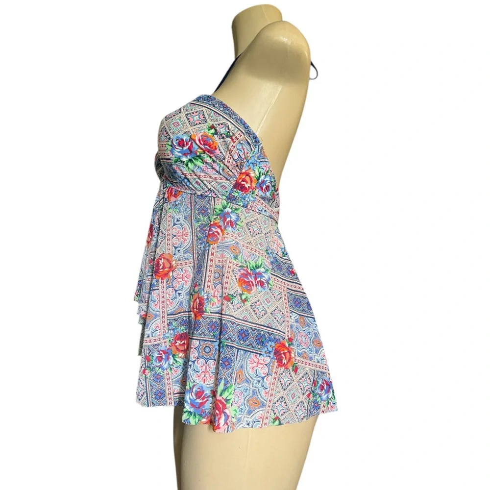 GOTTEX BY Profile Blush Turkish Delight Flyaway Tankini Top  & Bikini Bottom